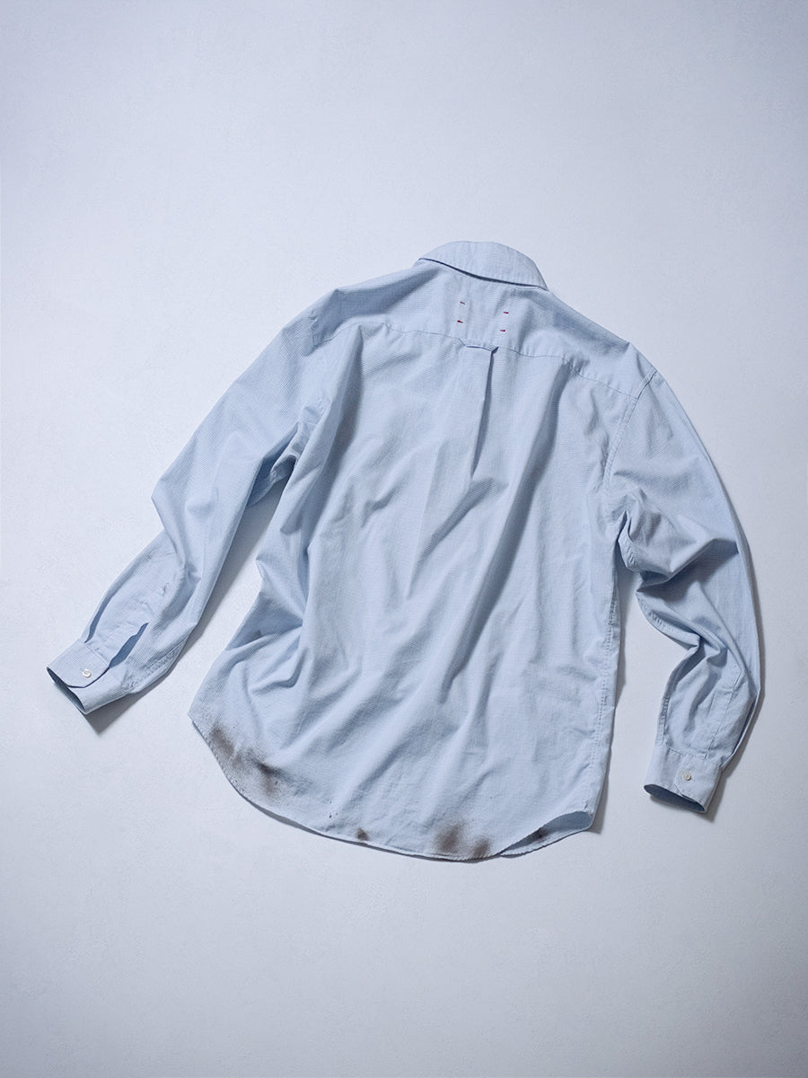 MEOW Lace Overlay Shirt