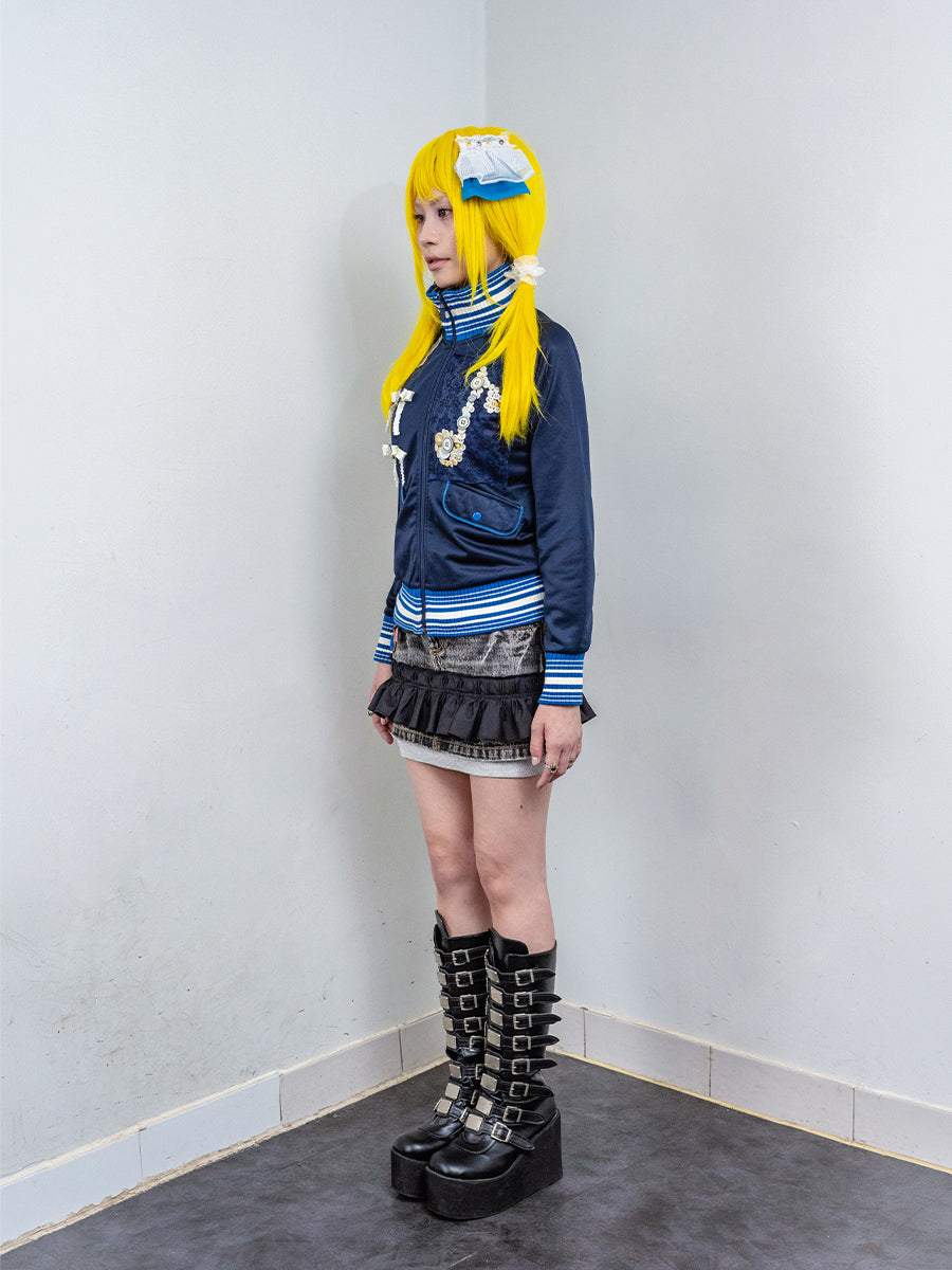 Melody Button Track Jacket