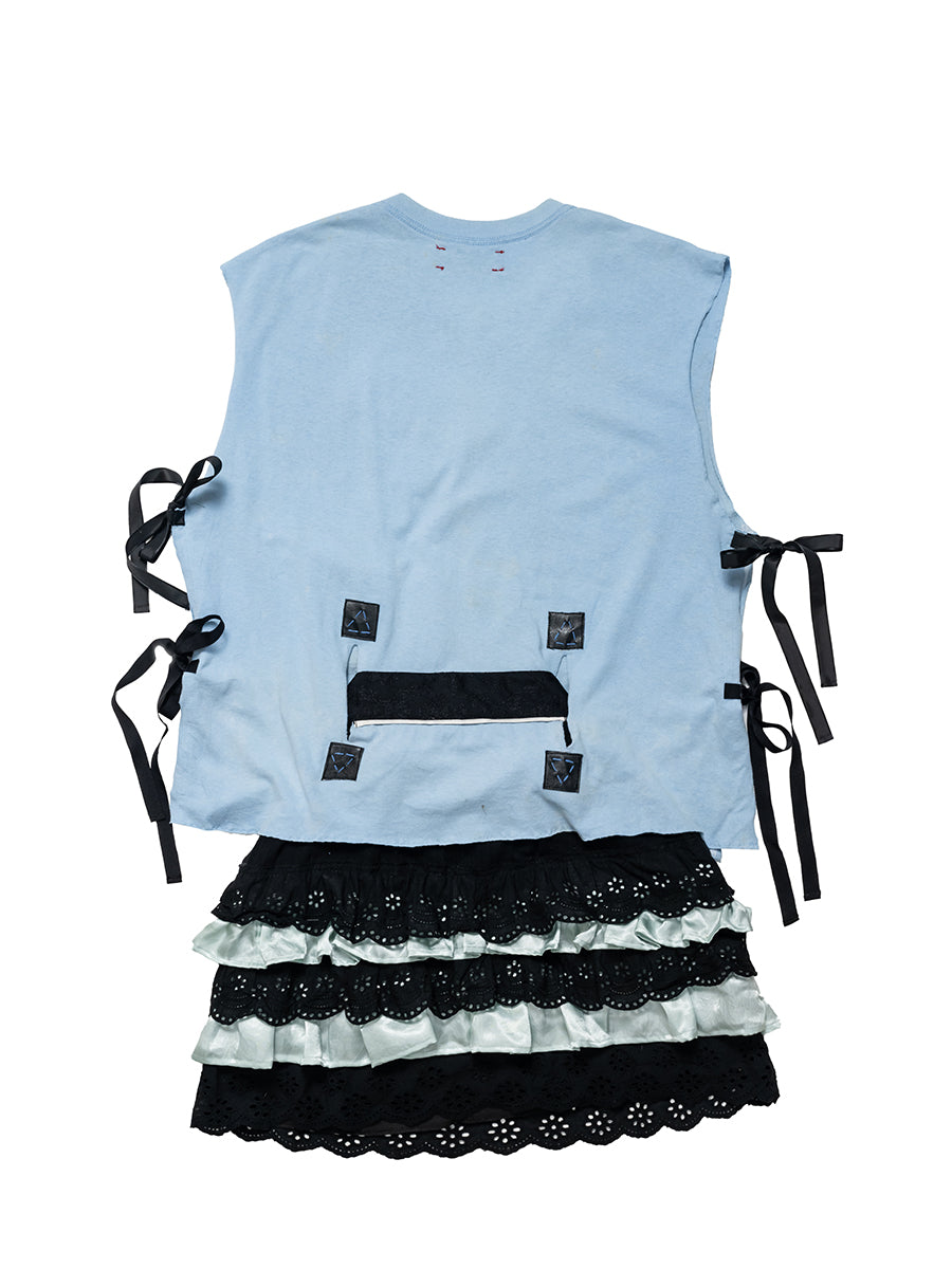 Bonnet Skull Lace-up Dress