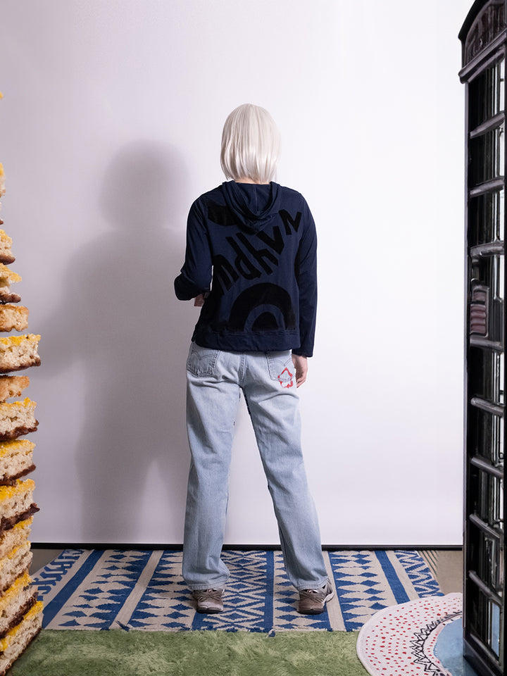 YUM Patch-work Hooded Cardigan