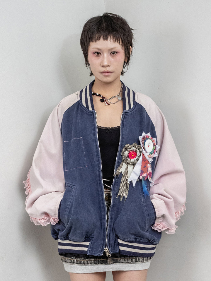 Dot-to-Dot Varsity Jacket