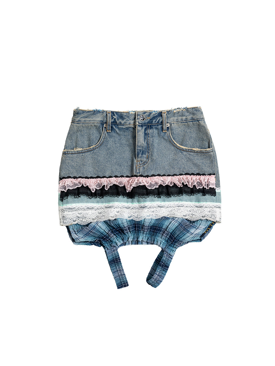 Bubble Puff Mini Skirt (28")