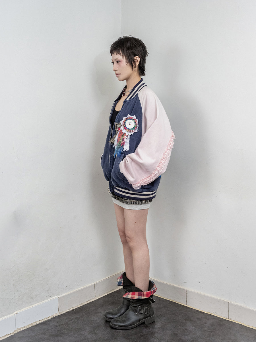 Dot-to-Dot Varsity Jacket