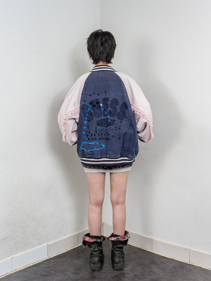 Dot-to-Dot Varsity Jacket