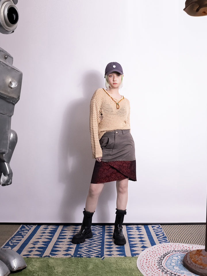 SHOO Layered Wrap Skirt