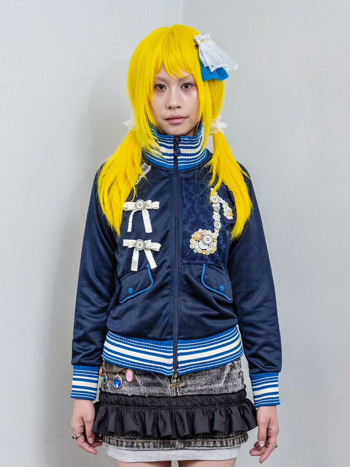 Melody Button Track Jacket
