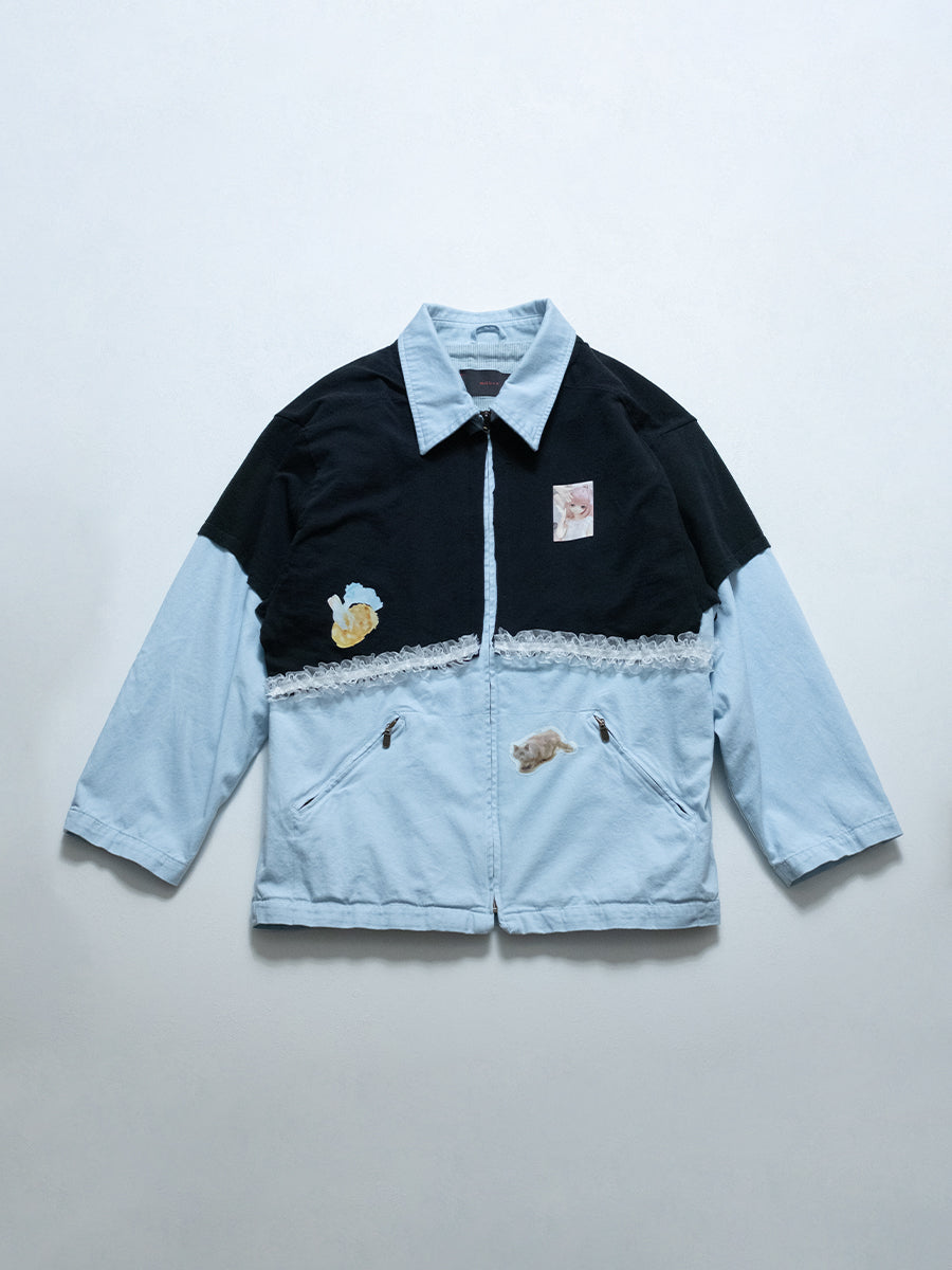 KWI Lace Trim Work Jacket