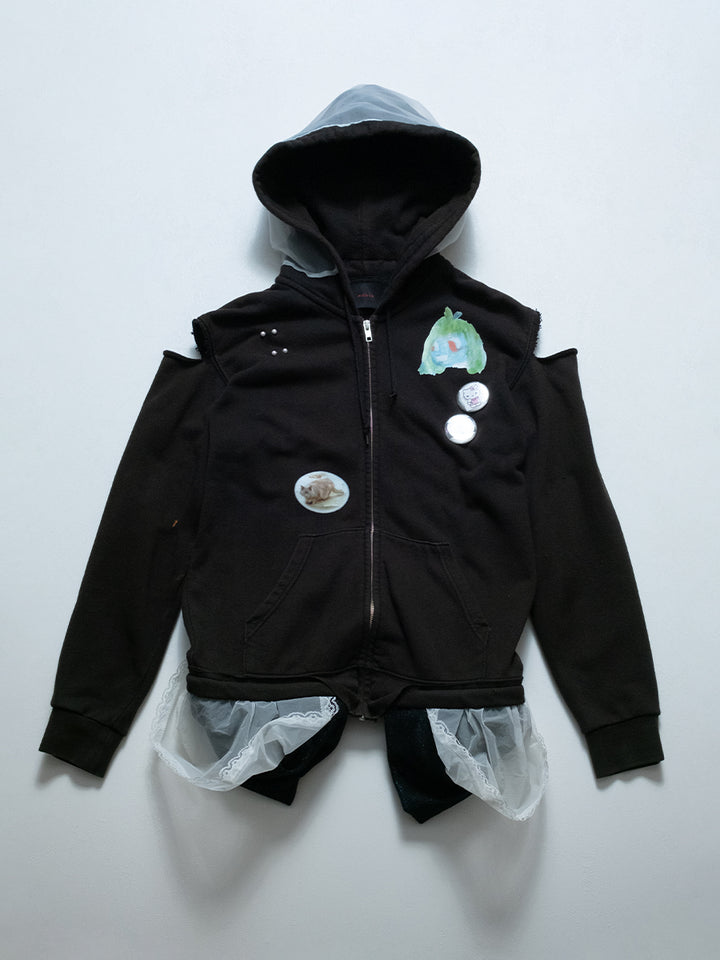 LOLO Cut Off Zip-up Jacket