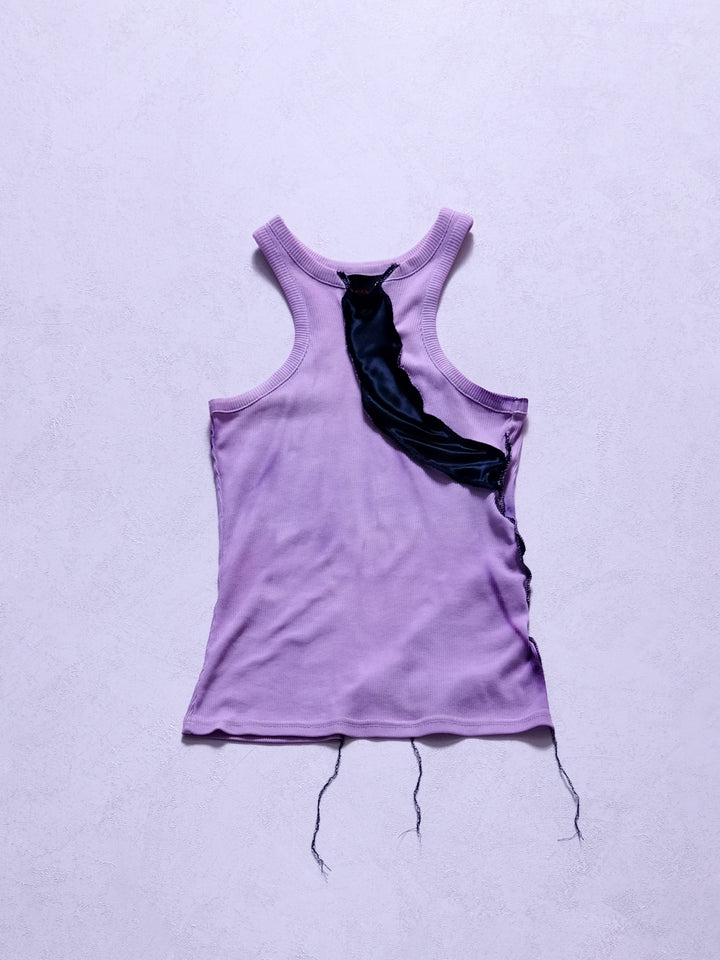 DING Satin Overlay Sleeveless