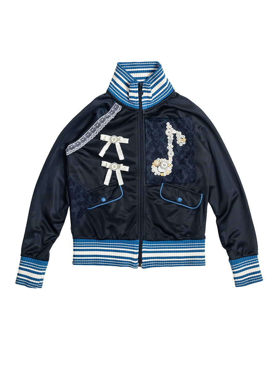 Melody Button Track Jacket