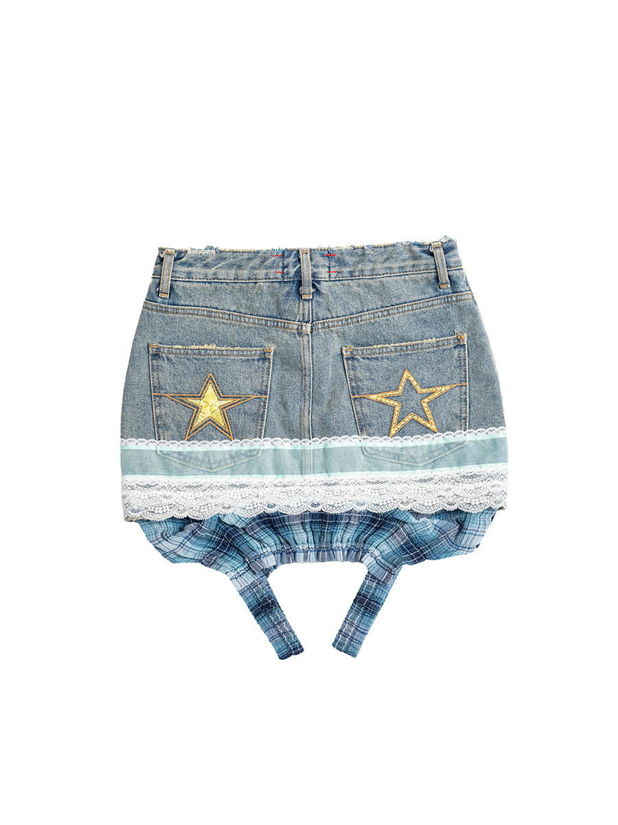 Bubble Puff Mini Skirt (28")