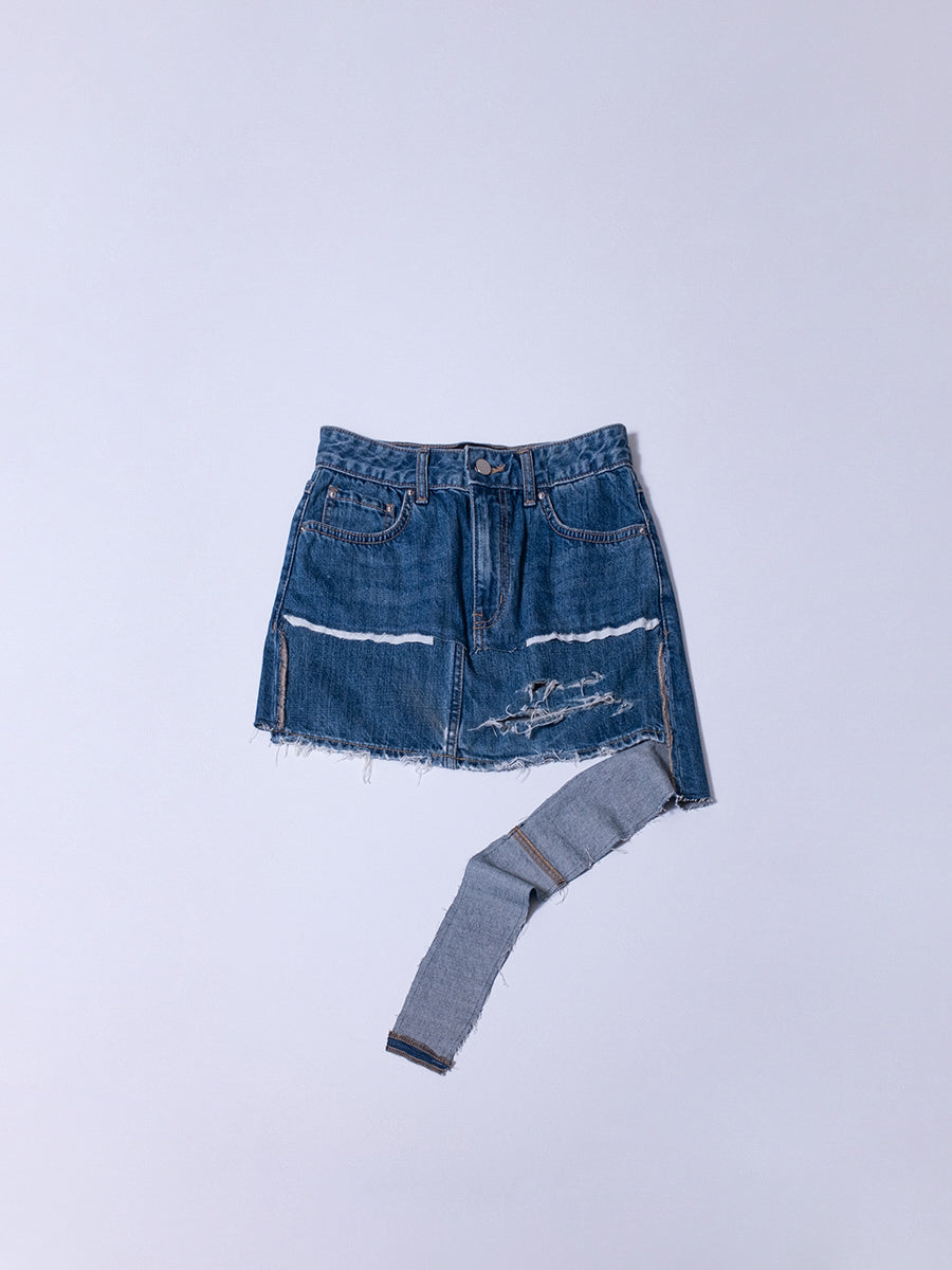 BLURP Denim Miniskirt (27")