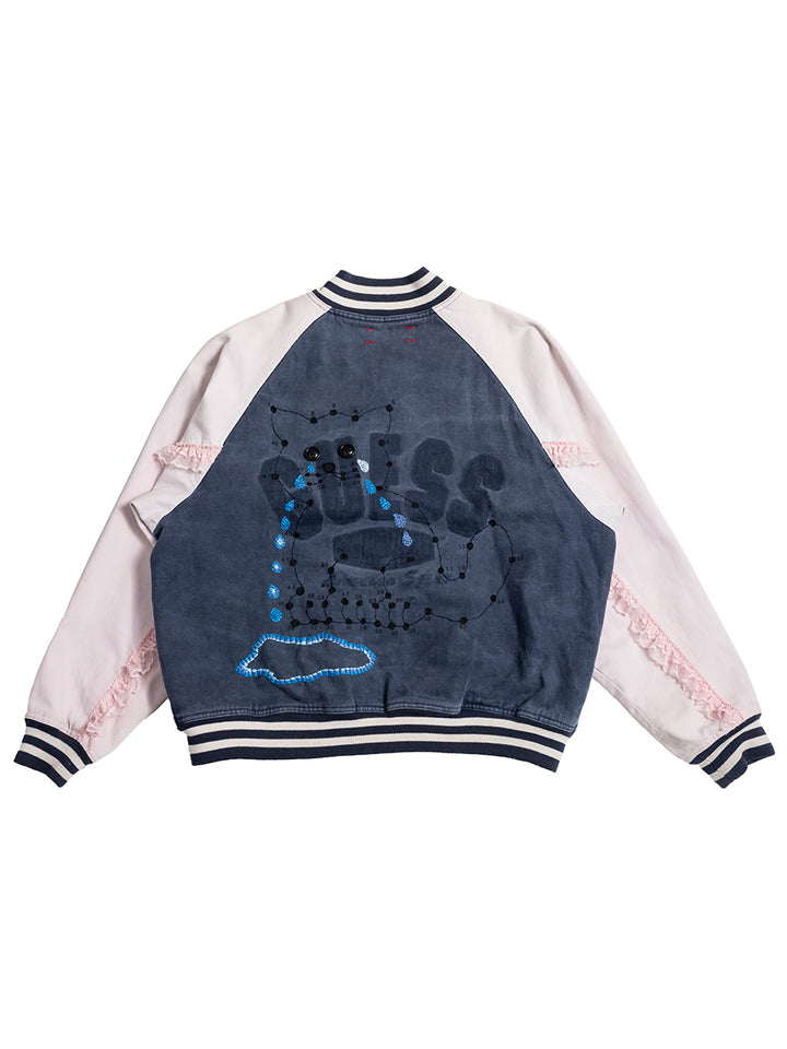Dot-to-Dot Varsity Jacket