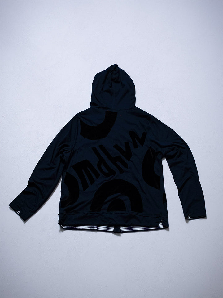 YUM Patch-work Hooded Cardigan
