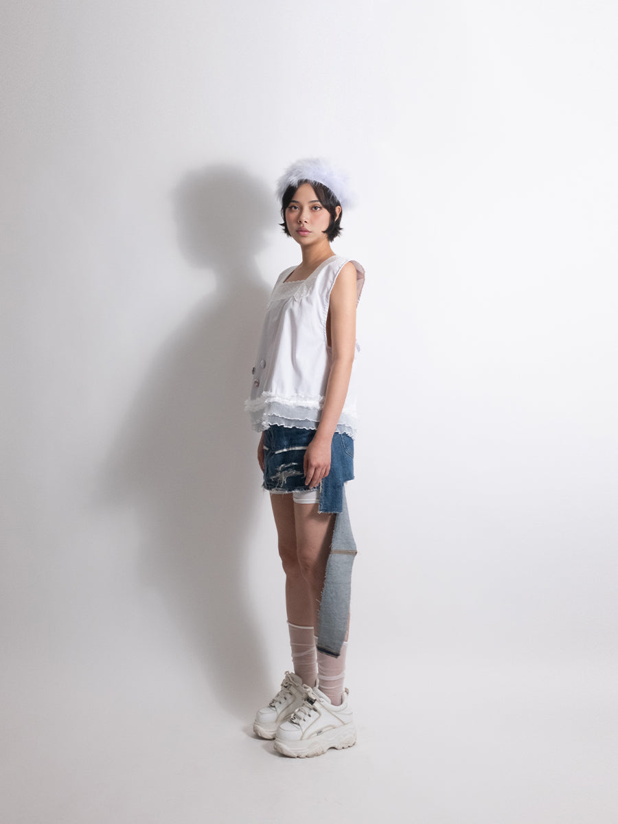 BLURP Denim Miniskirt (27")