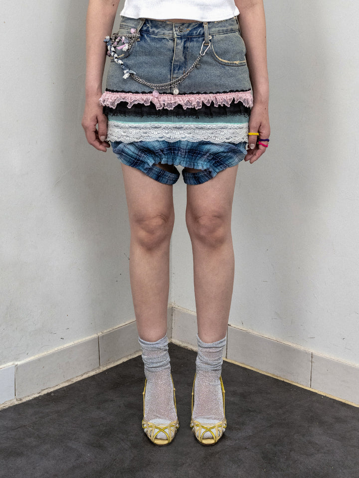 Bubble Puff Mini Skirt (28")